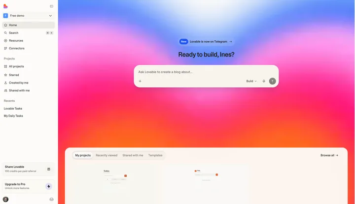 Présentation de Lovable