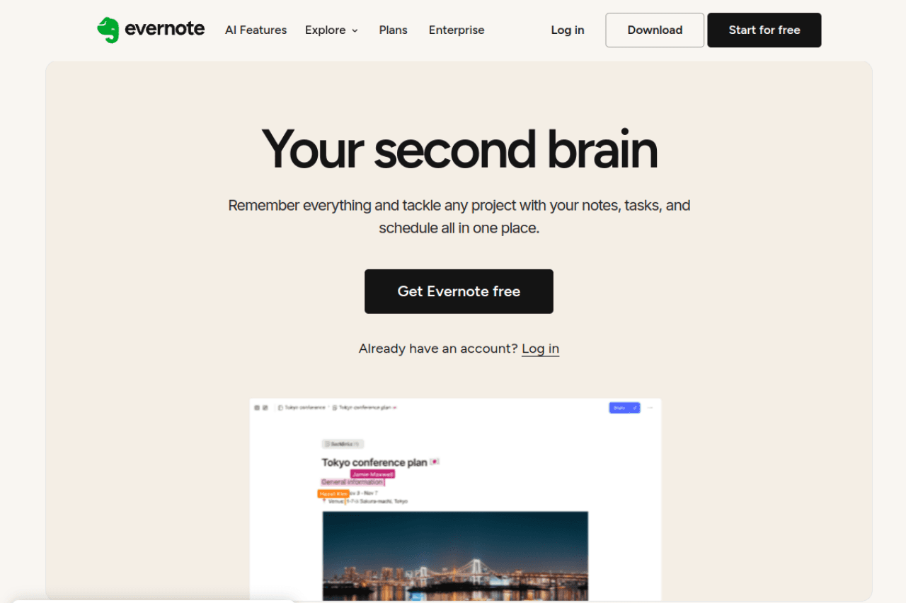 Présentation de Evernote