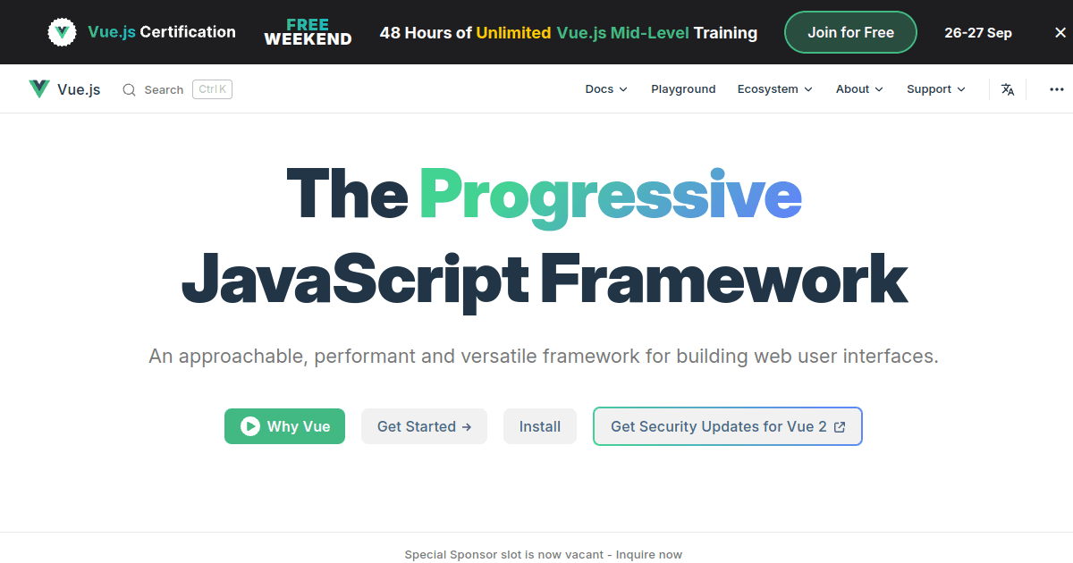Présentation de Vue.js