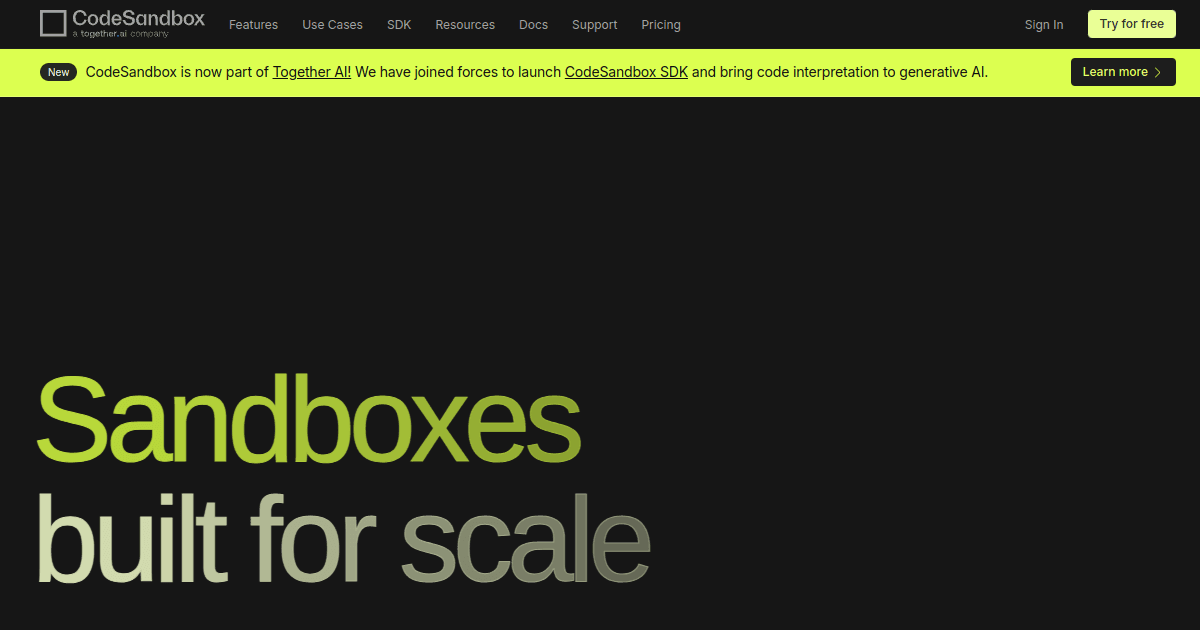 Présentation de CodeSandbox