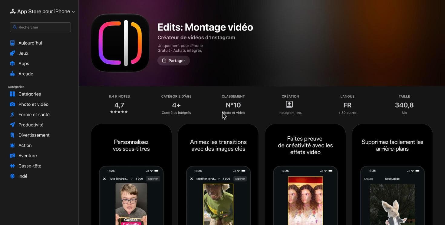 Présentation de Edits