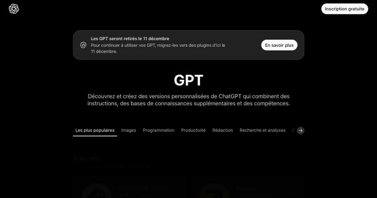 GPTs personnalisés : créer votre assistant ChatGPT avant l’arrêt