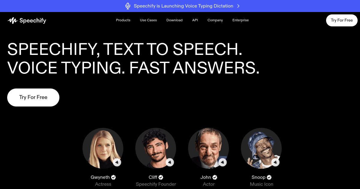 Présentation de Speechify