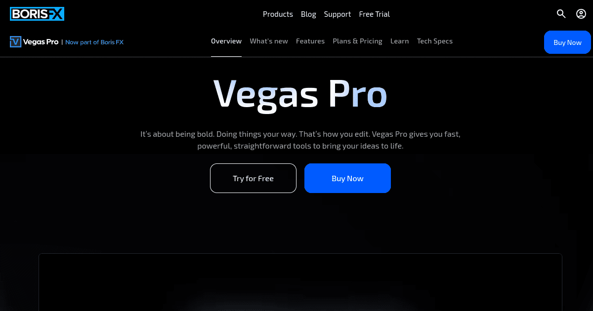 Présentation de Vegas Pro