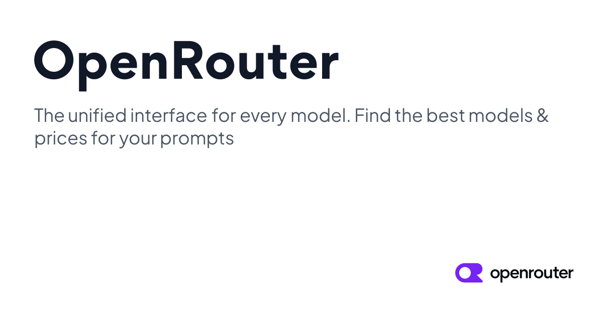 Aperçu de OpenRouter