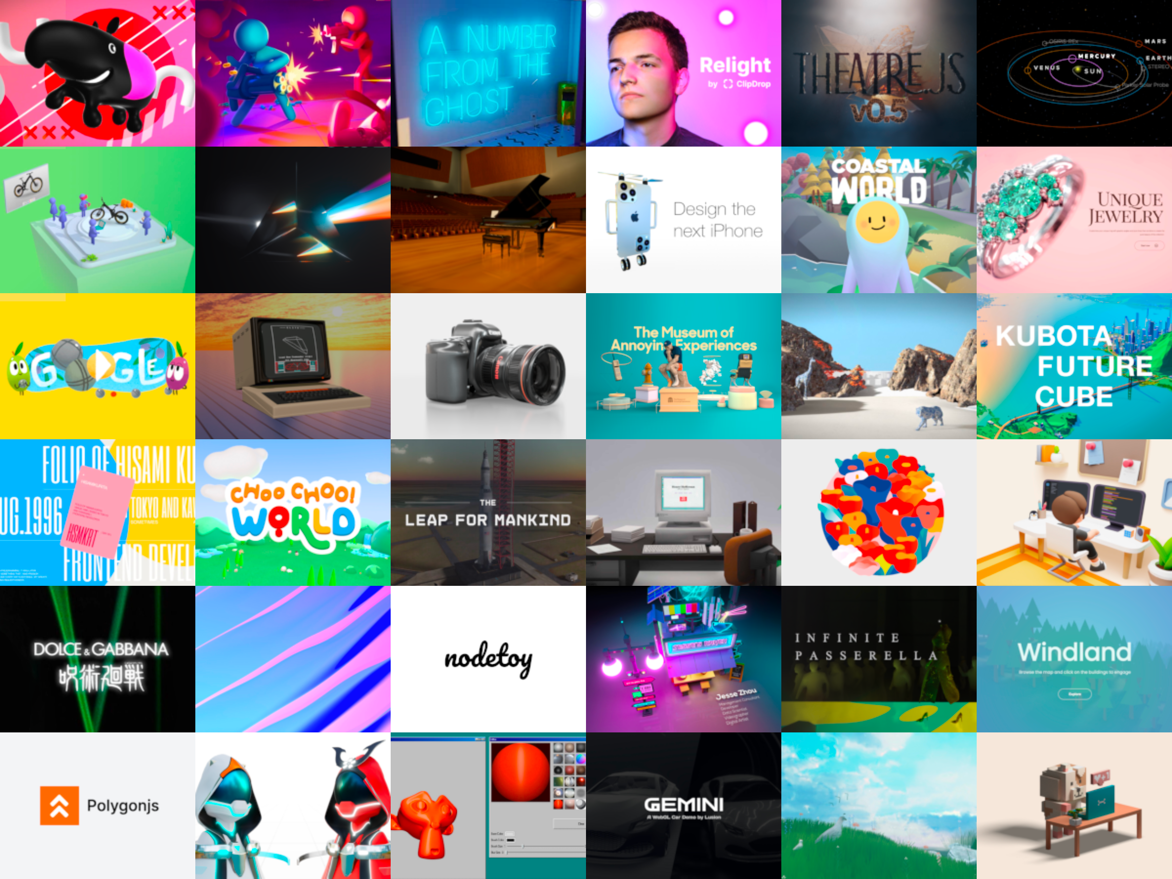 Aperçu de Three.js